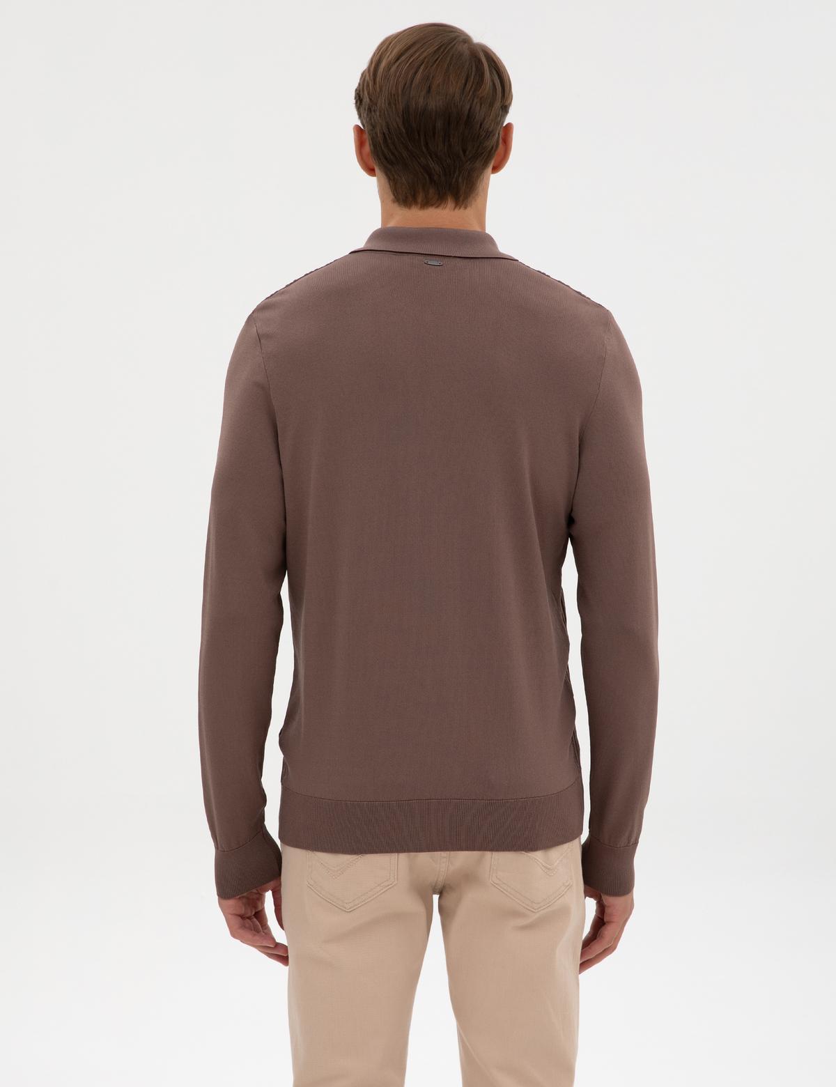 Vizon Regular Fit Bisiklet Yaka Fermuarlı Triko Kazak - 50315753001