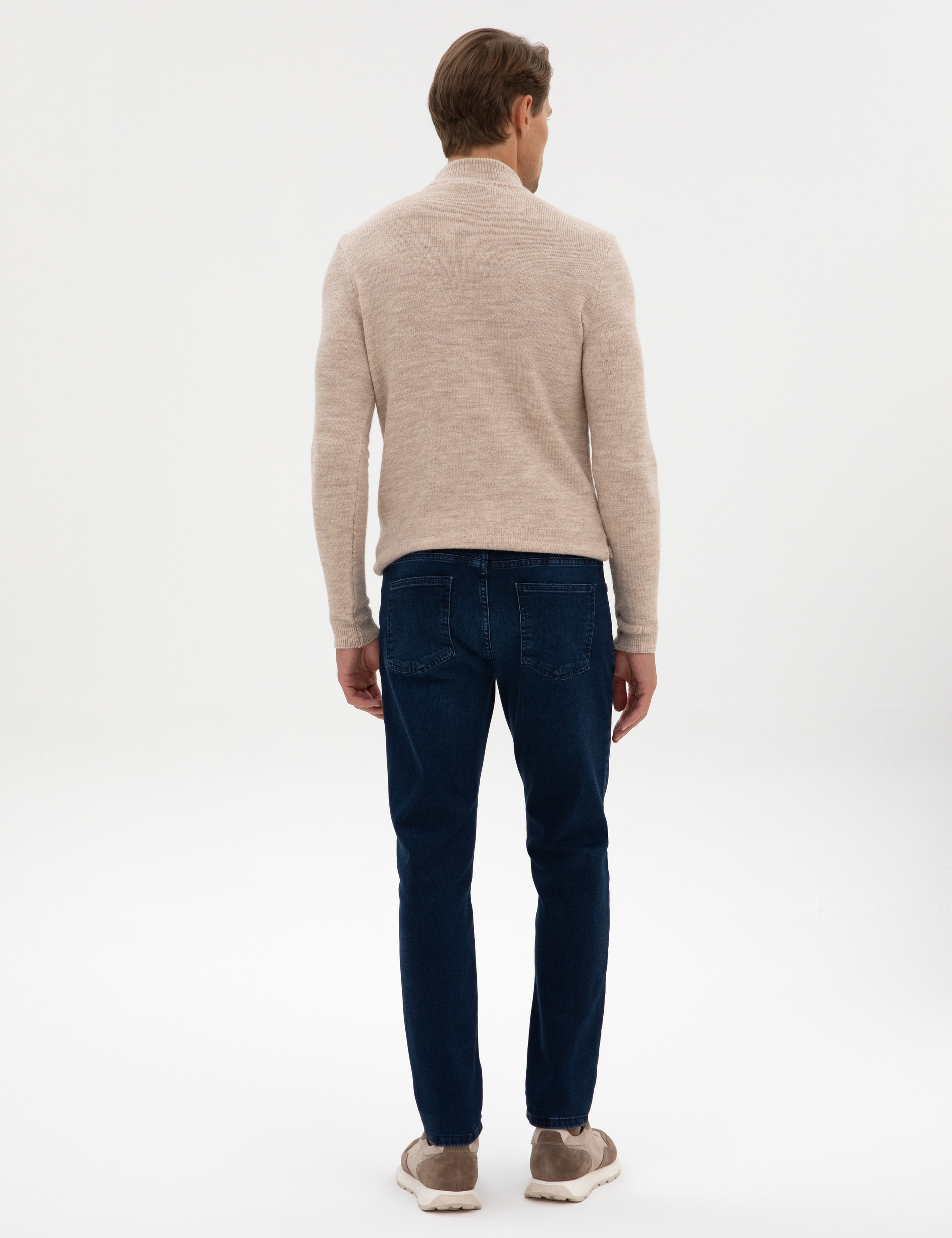 Lacivert Slim Fit Jean Pantolon - Image 4