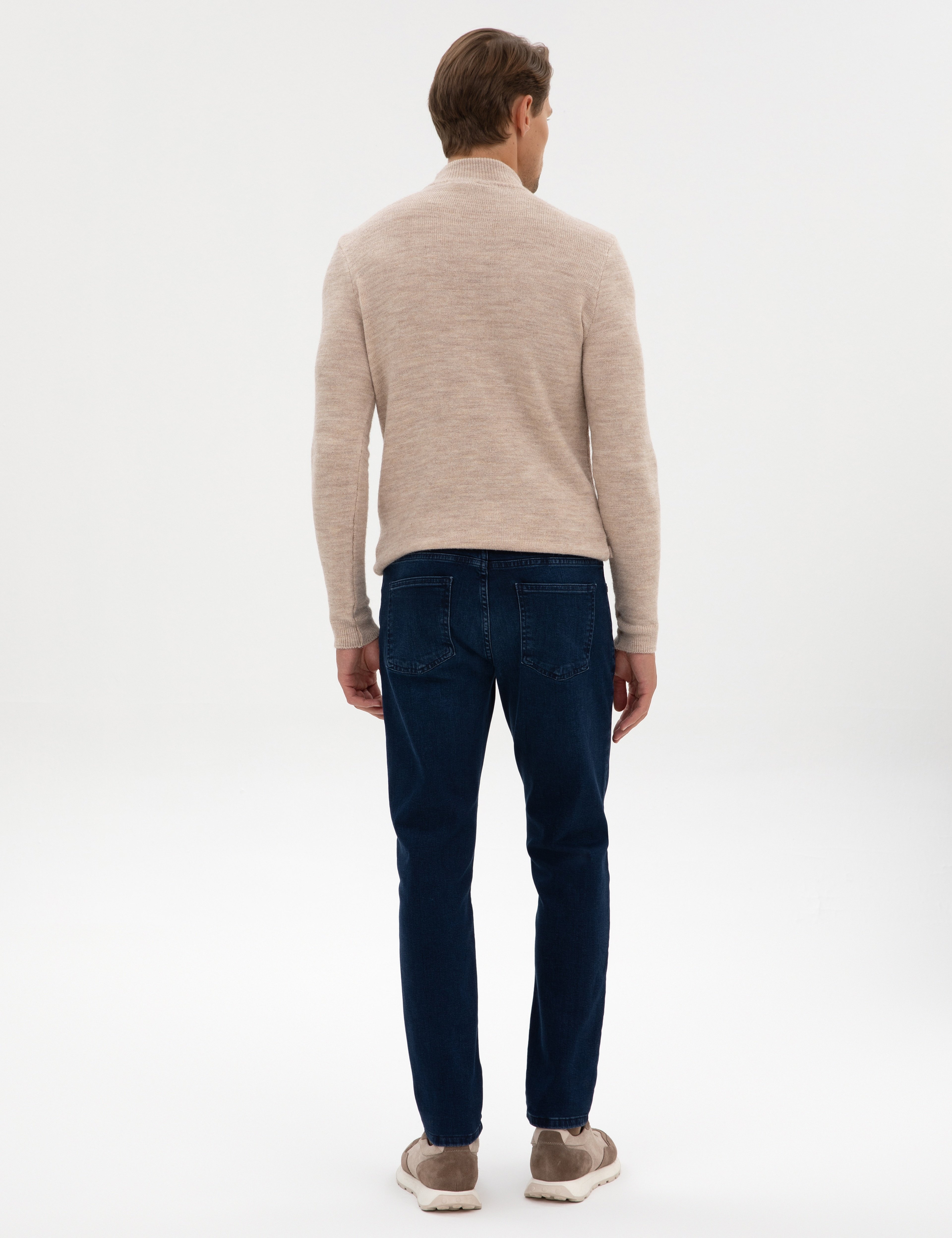 Lacivert Slim Fit Jean Pantolon