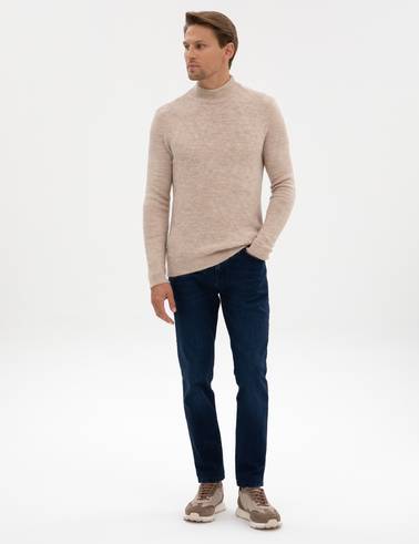 Lacivert Slim Fit Jean Pantolon