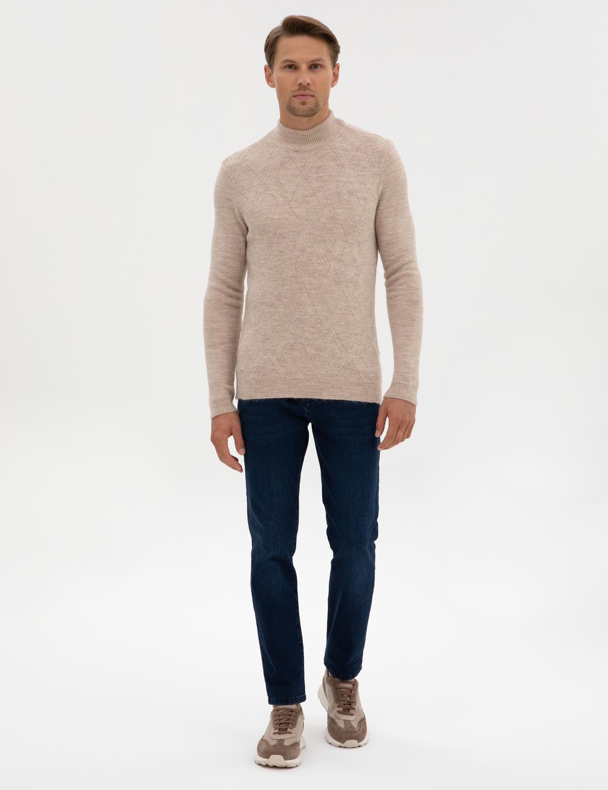 Lacivert Slim Fit Jean Pantolon