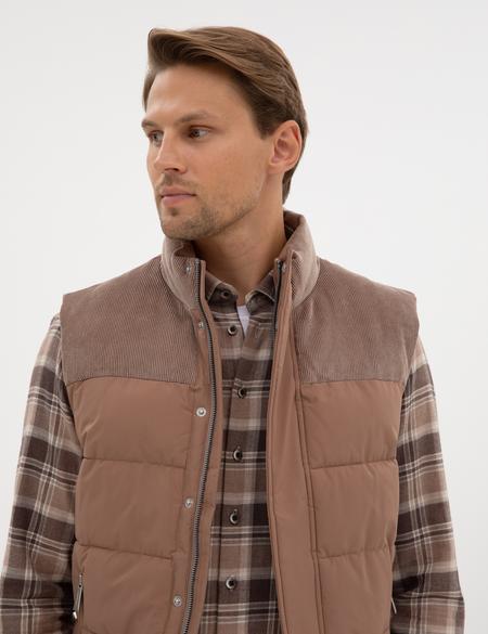 Vizon Kadife Detaylı Yelek - 50313952005