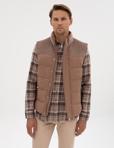 Vizon Kadife Detaylı Yelek - 50313952005