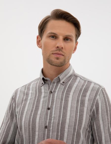 Vizon Regular Fit Uzun Kollu Gömlek - 50312328027