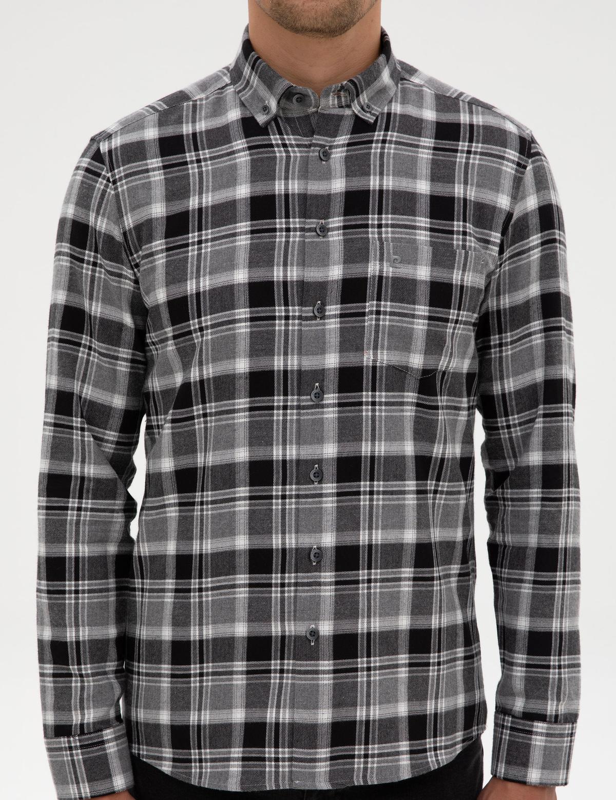 Siyah Oduncu Ekose Regular Fit Uzun Kollu Gömlek - 50312356005