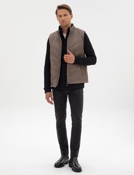 Taş Suni Deri Yelek - 50318040010