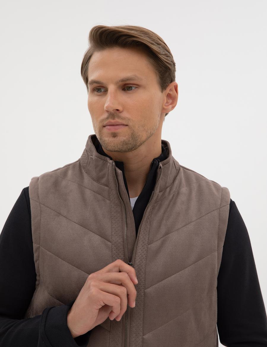 Taş Suni Deri Yelek