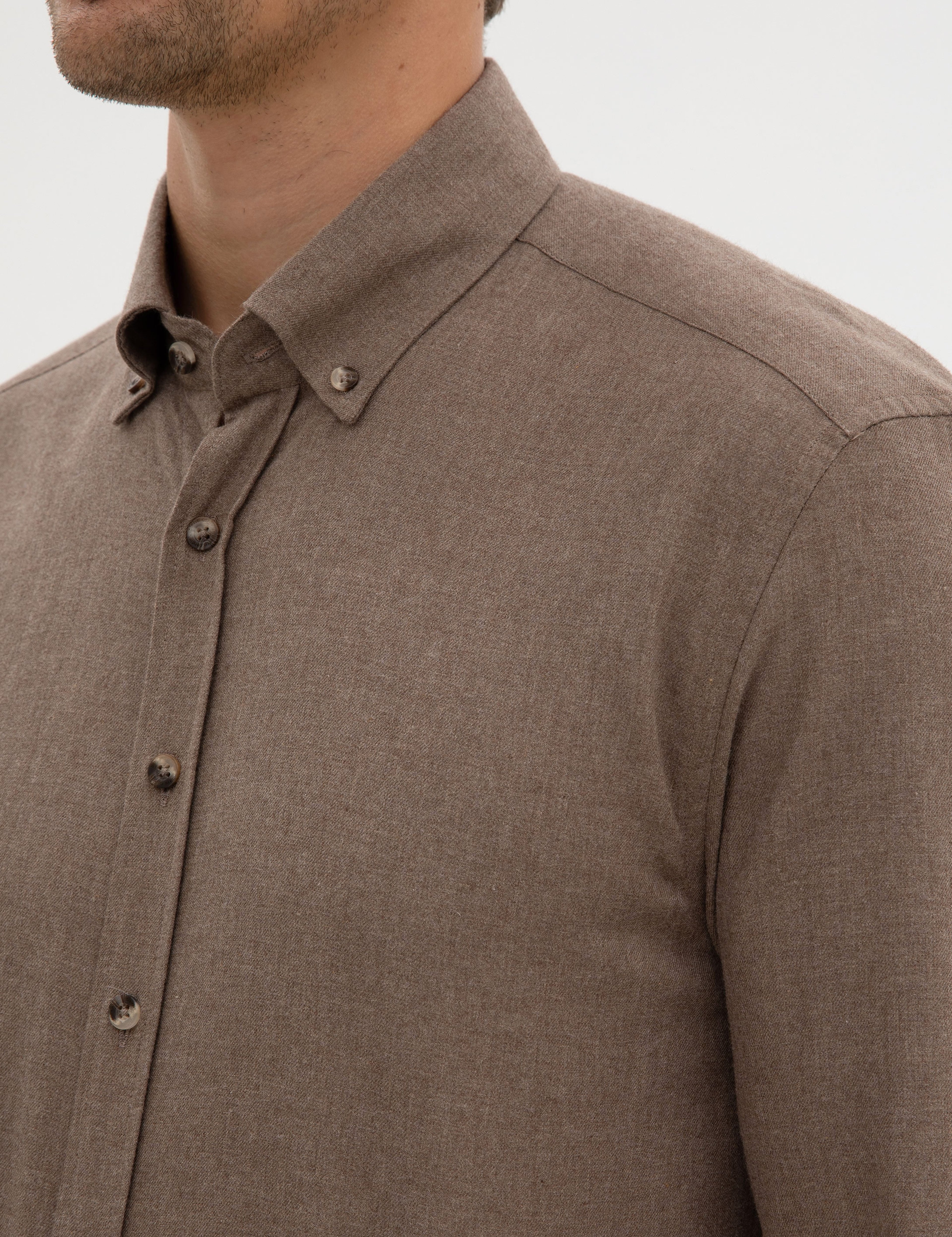 Vizon Regular Fit Uzun Kollu Gömlek - Image 7