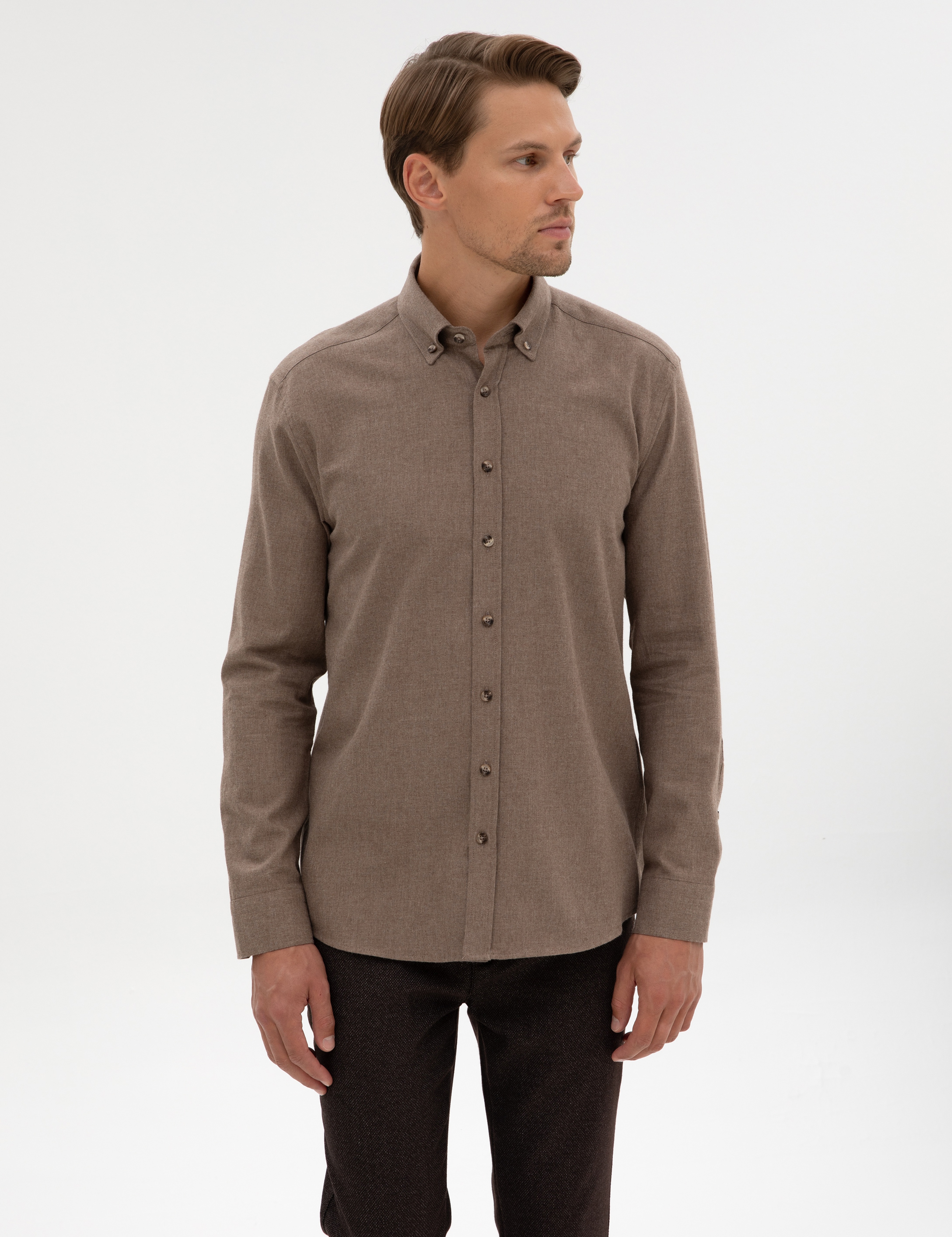 Vizon Regular Fit Uzun Kollu Gömlek - Image 3