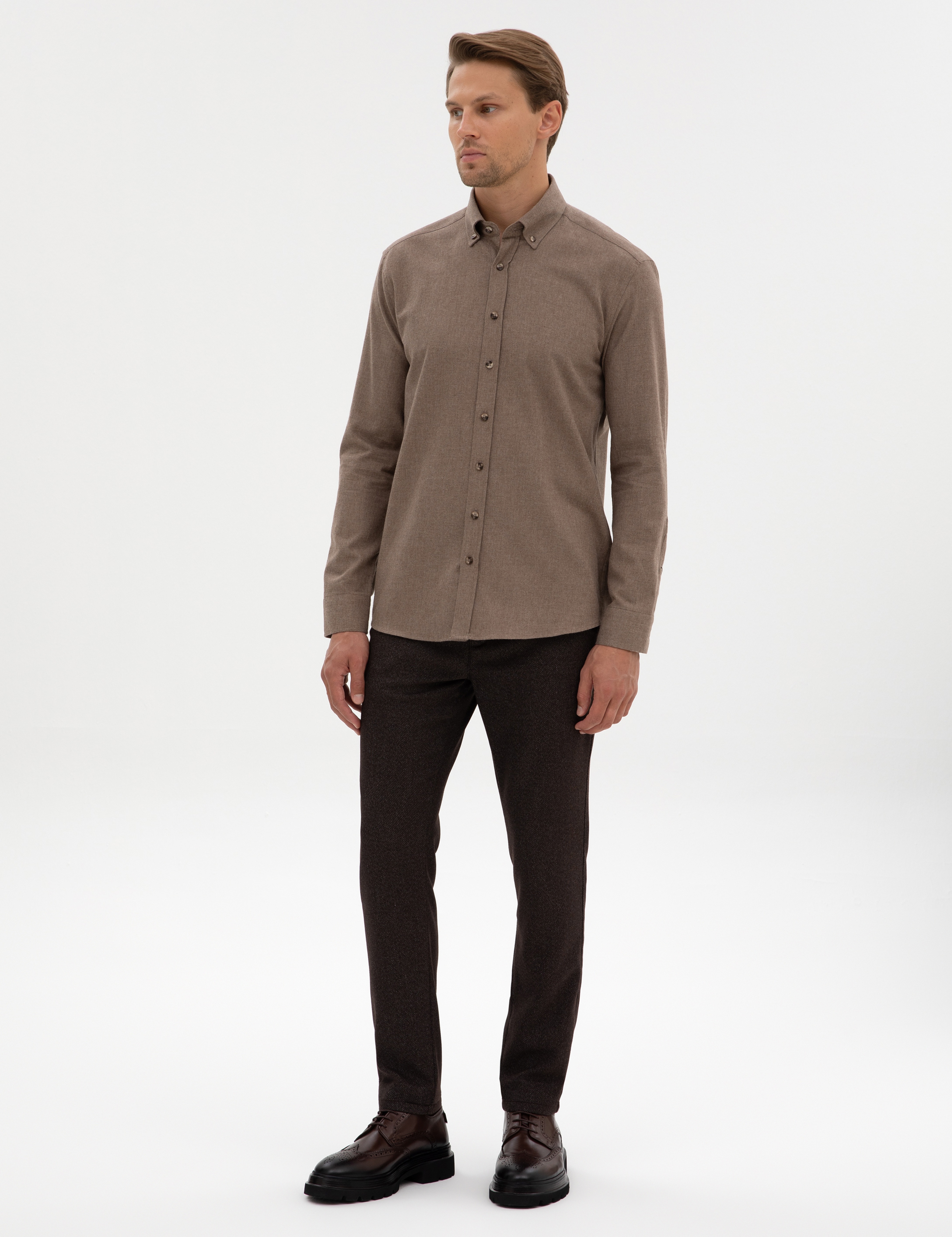 Vizon Regular Fit Uzun Kollu Gömlek - Image 4