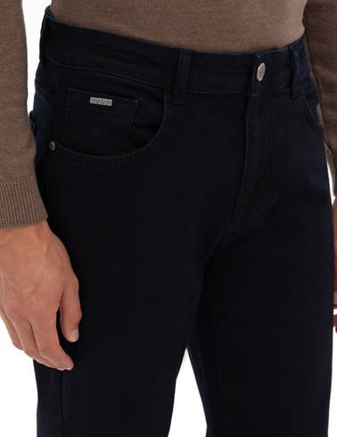 Koyu Lacivert Regular Fit Jean Pantolon