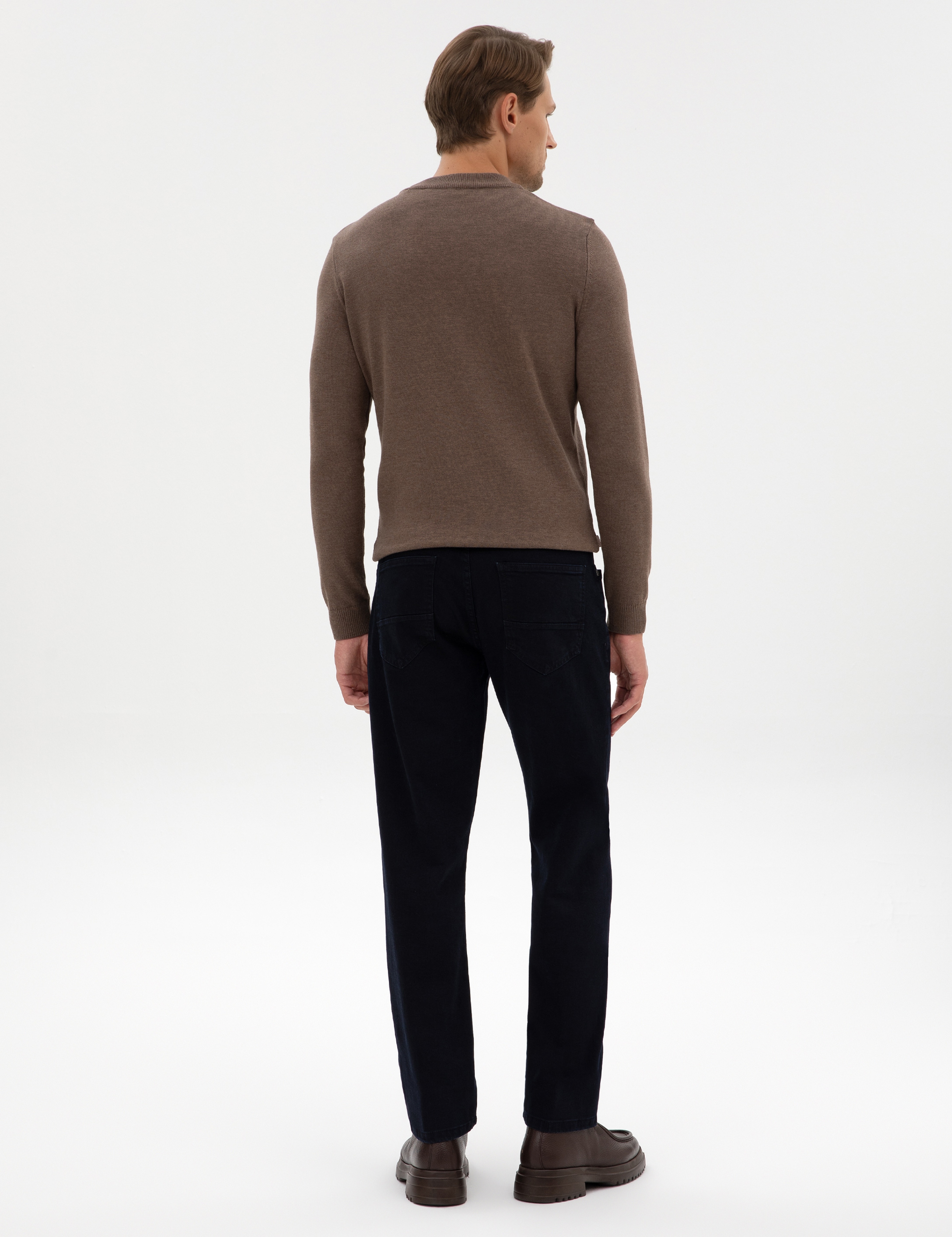 Koyu Lacivert Regular Fit Jean Pantolon - Image 4