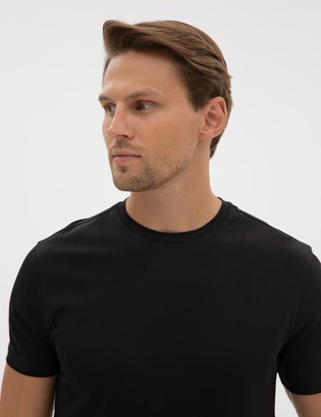 Siyah Slim Fit Basic Tişört - 50320102015