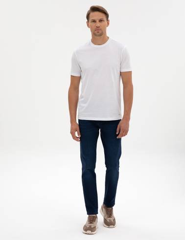 Beyaz Slim Fit Basic Tişört