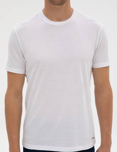 Beyaz Slim Fit Basic Tişört