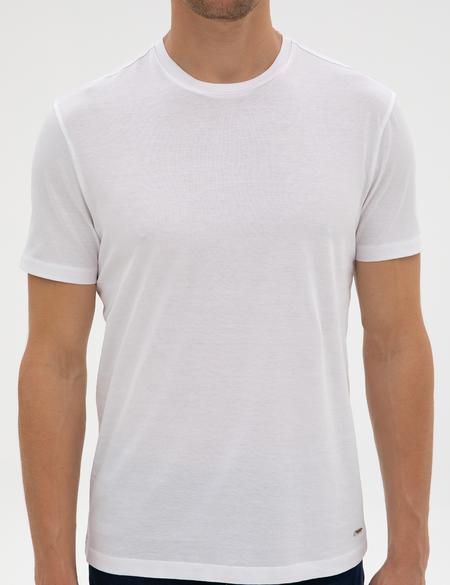 Beyaz Slim Fit Basic Tişört - 50320102001