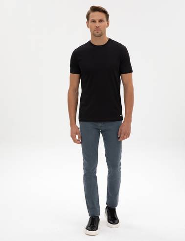 Siyah Slim Fit Basic Tişört