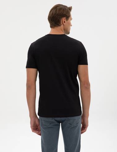 Siyah Slim Fit Basic Tişört