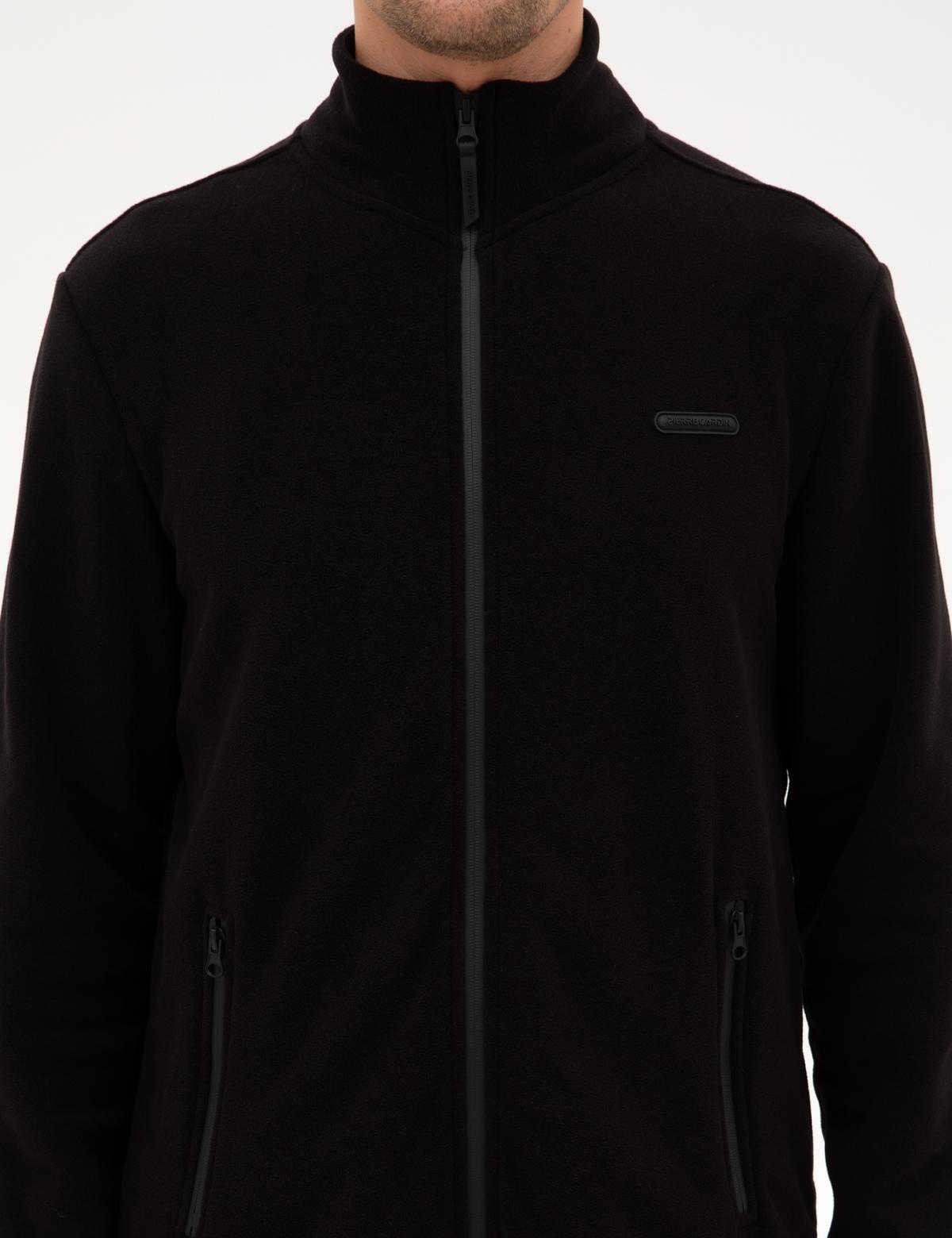 Siyah Regular Fit Polar Hırka - 50314014015