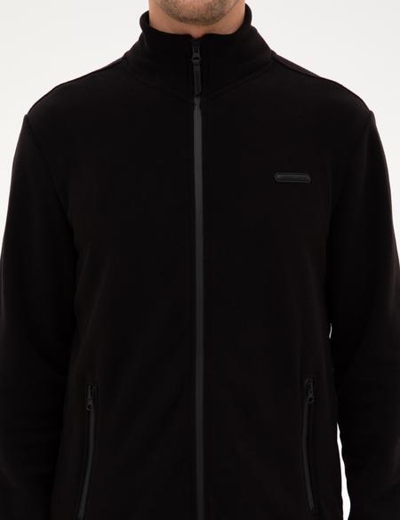 Siyah Regular Fit Polar Hırka - 50314014015