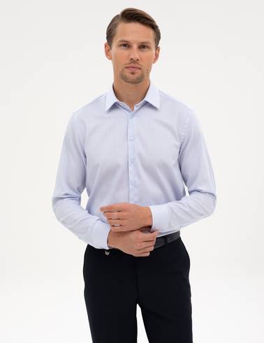 Açık Mavi Non Iron Kolay Ütülenebilir Slim Fit Gömlek