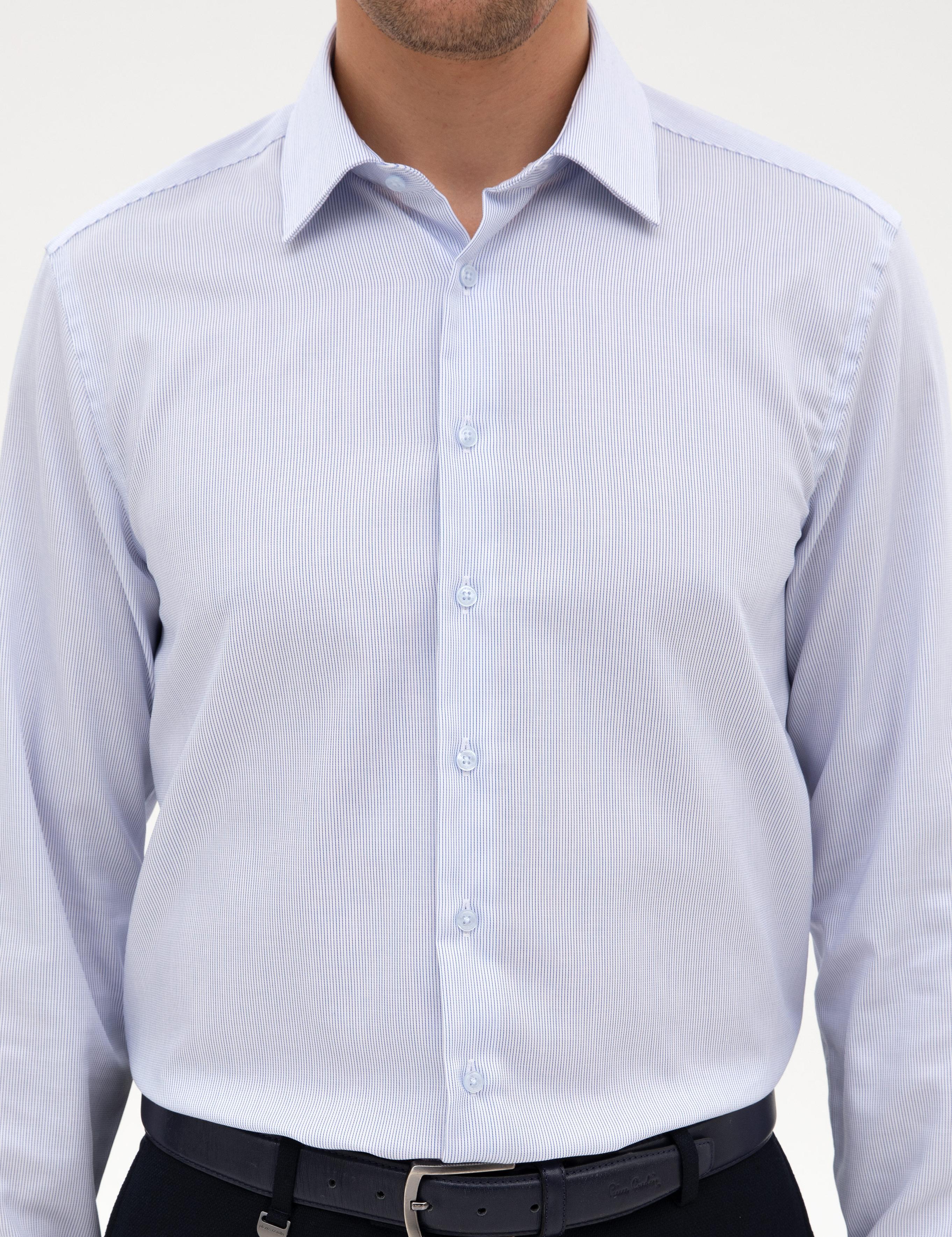 Açık Mavi Non Iron Kolay Ütülenebilir Slim Fit Gömlek