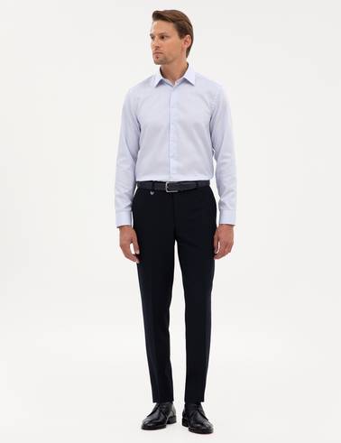 Açık Mavi Non Iron Kolay Ütülenebilir Slim Fit Gömlek