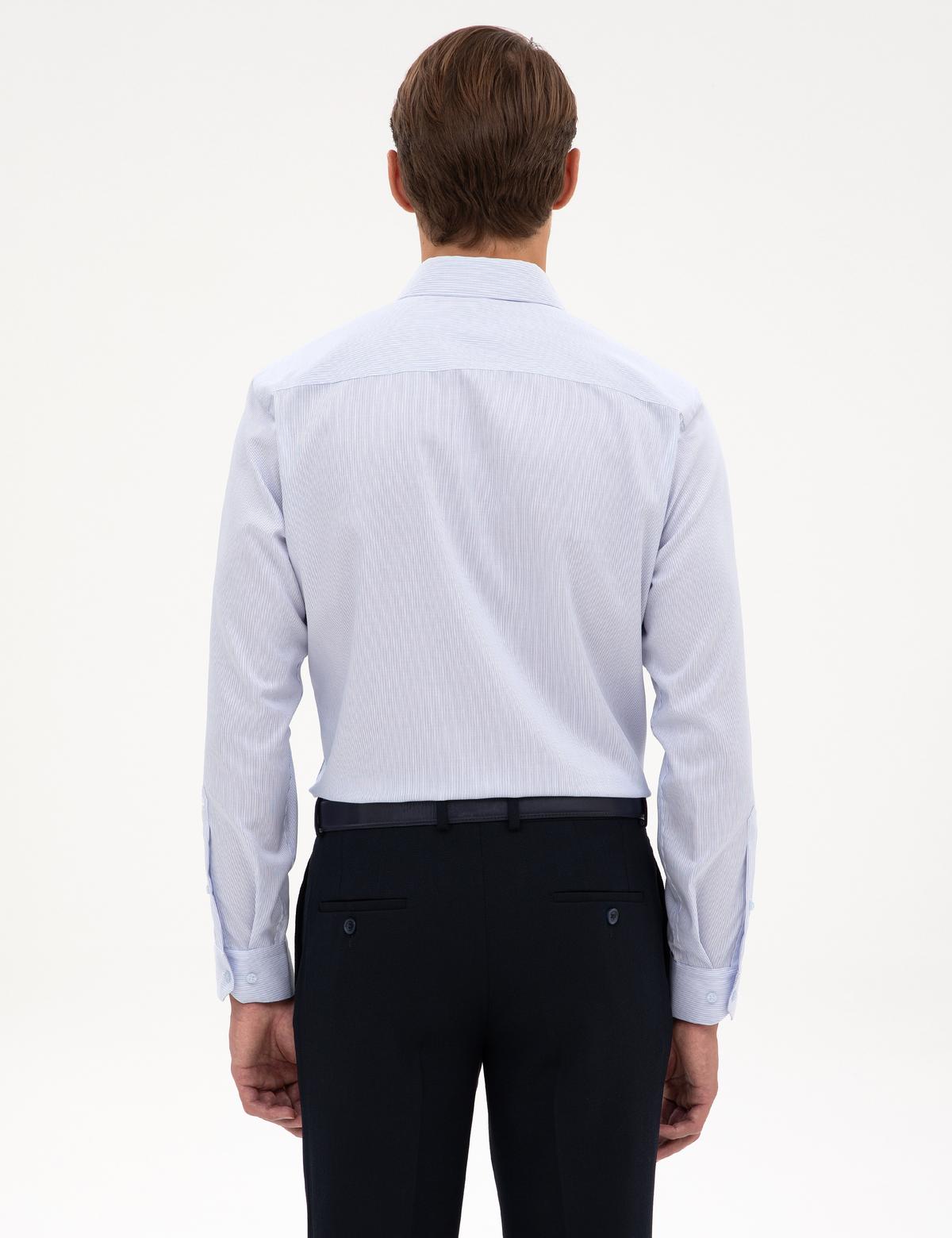 Açık Mavi Non Iron Kolay Ütülenebilir Slim Fit Gömlek - 50315245011