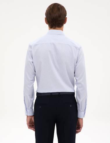 Açık Mavi Non Iron Kolay Ütülenebilir Slim Fit Gömlek