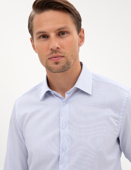 Açık Mavi Non Iron Kolay Ütülenebilir Slim Fit Gömlek - 50315245011