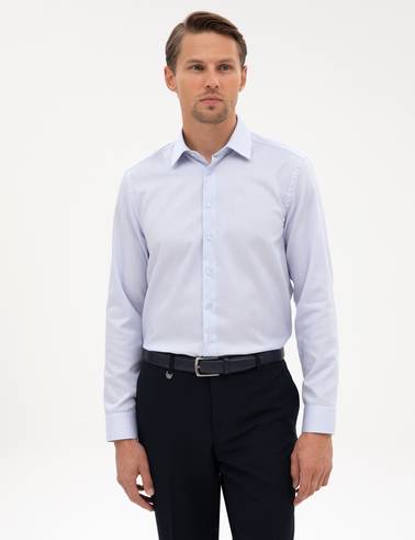 Açık Mavi Non Iron Kolay Ütülenebilir Slim Fit Gömlek
