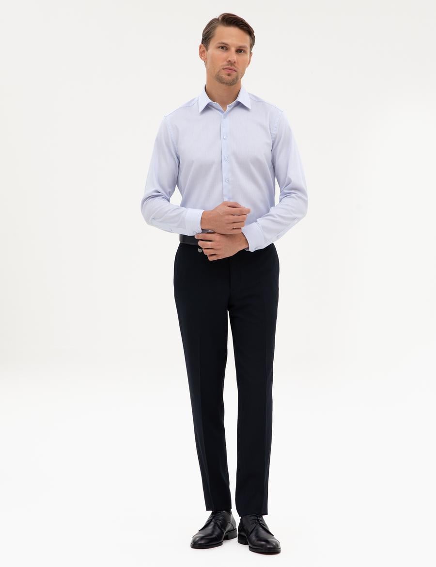 Lacivert Ex. Slim Fit Kumaş Pantolon