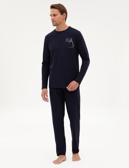 Lacivert Pijama Takımı - 50322635006