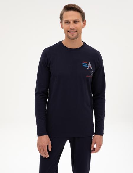 Lacivert Pijama Takımı - 50322635006