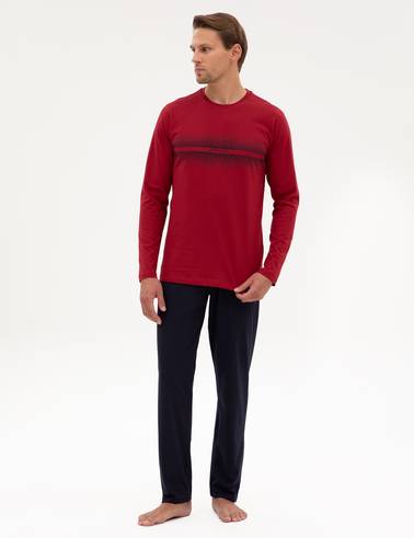 Bordo Pijama Takımı