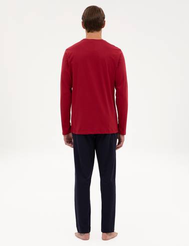Bordo Pijama Takımı