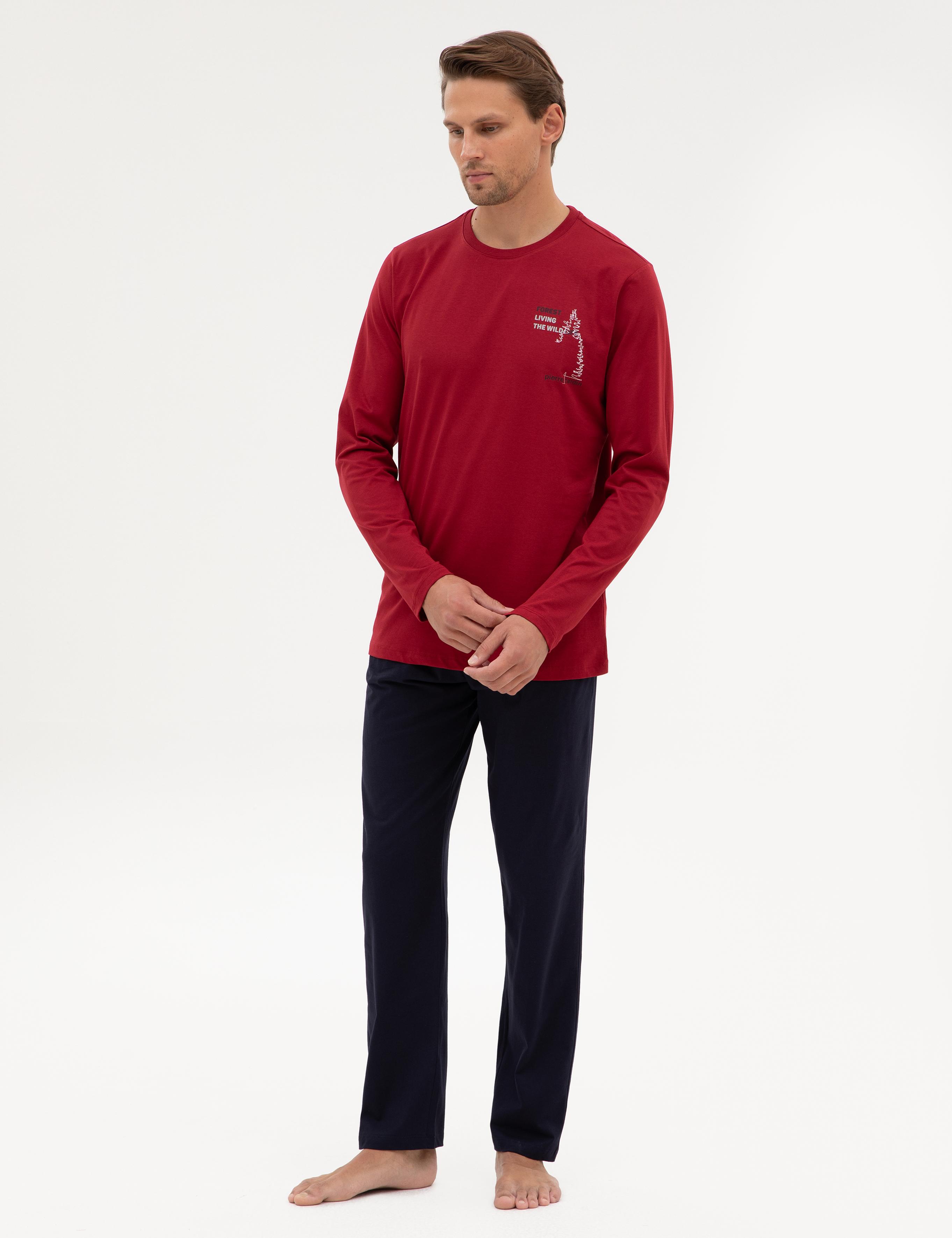 Bordo Pijama Takımı