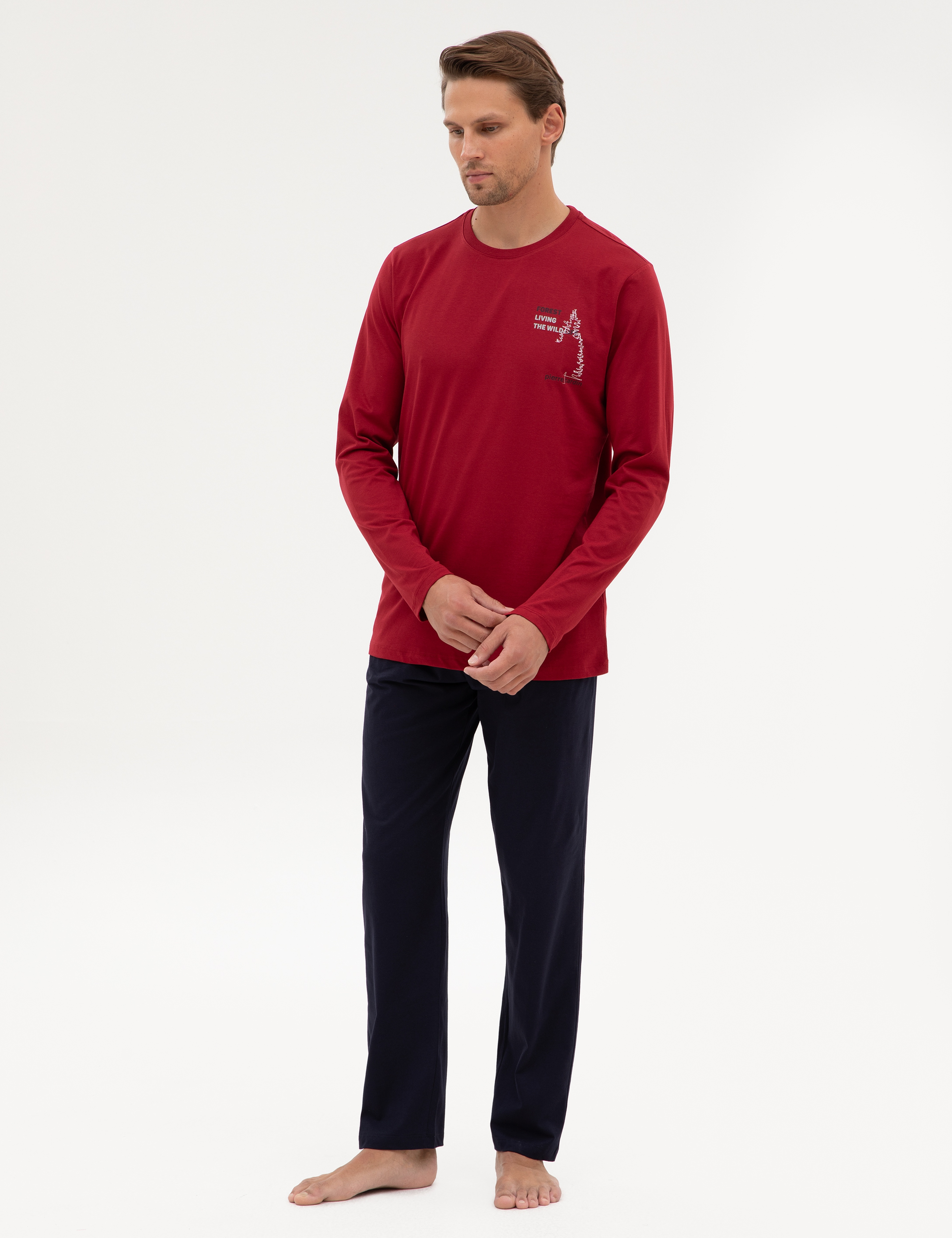 Bordo Pijama Takımı