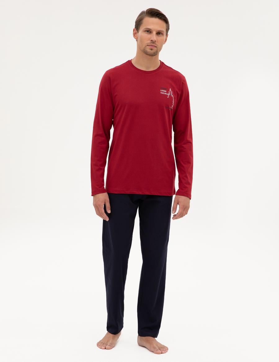 Bordo Pijama Takımı