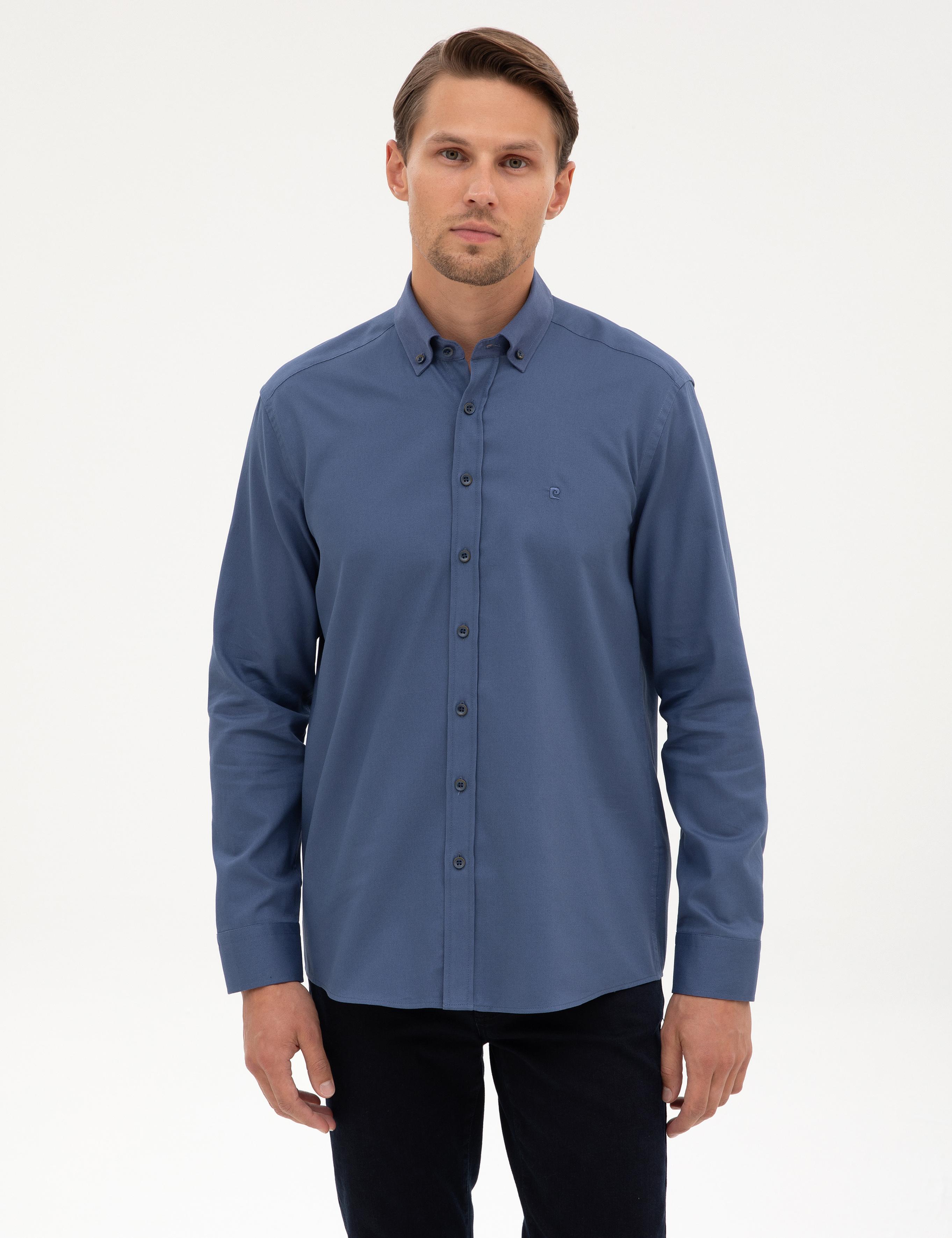 İndigo Regular Fit Uzun Kollu Gömlek