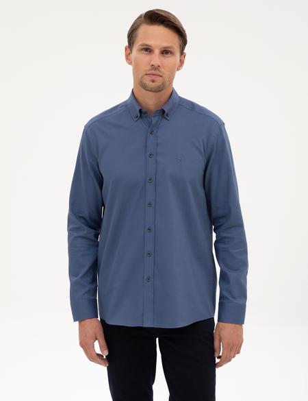 İndigo Regular Fit Uzun Kollu Gömlek - 50316736008