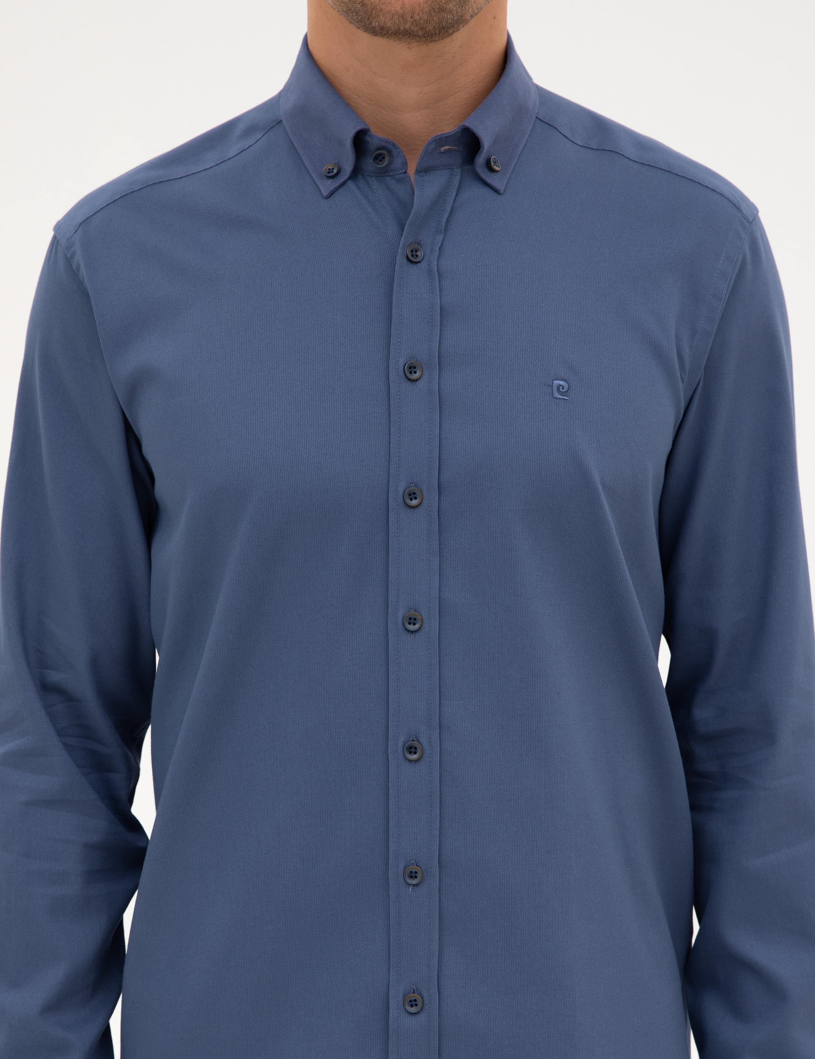 İndigo Regular Fit Uzun Kollu Gömlek