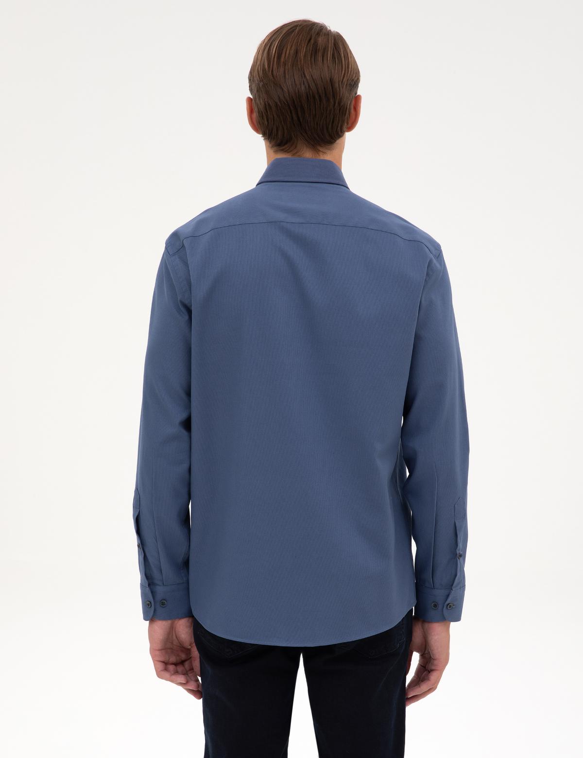 İndigo Regular Fit Uzun Kollu Gömlek - 50316736008