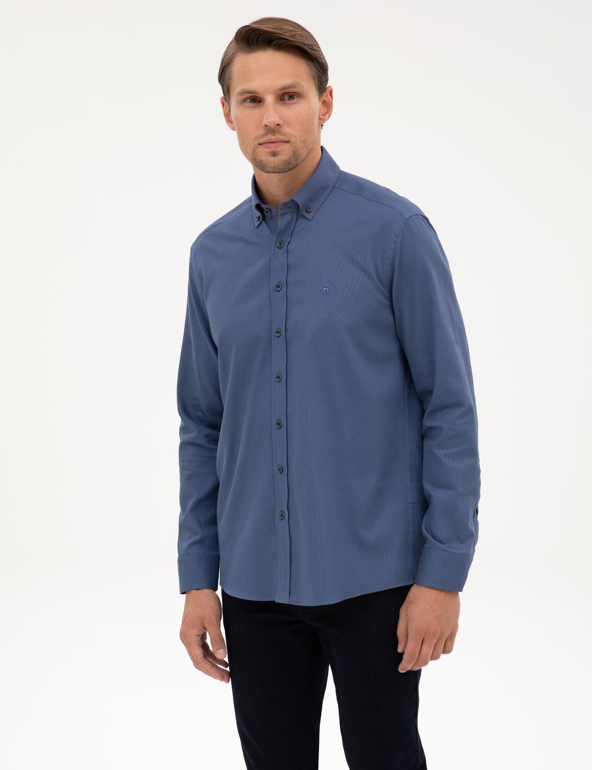 İndigo Regular Fit Uzun Kollu Gömlek