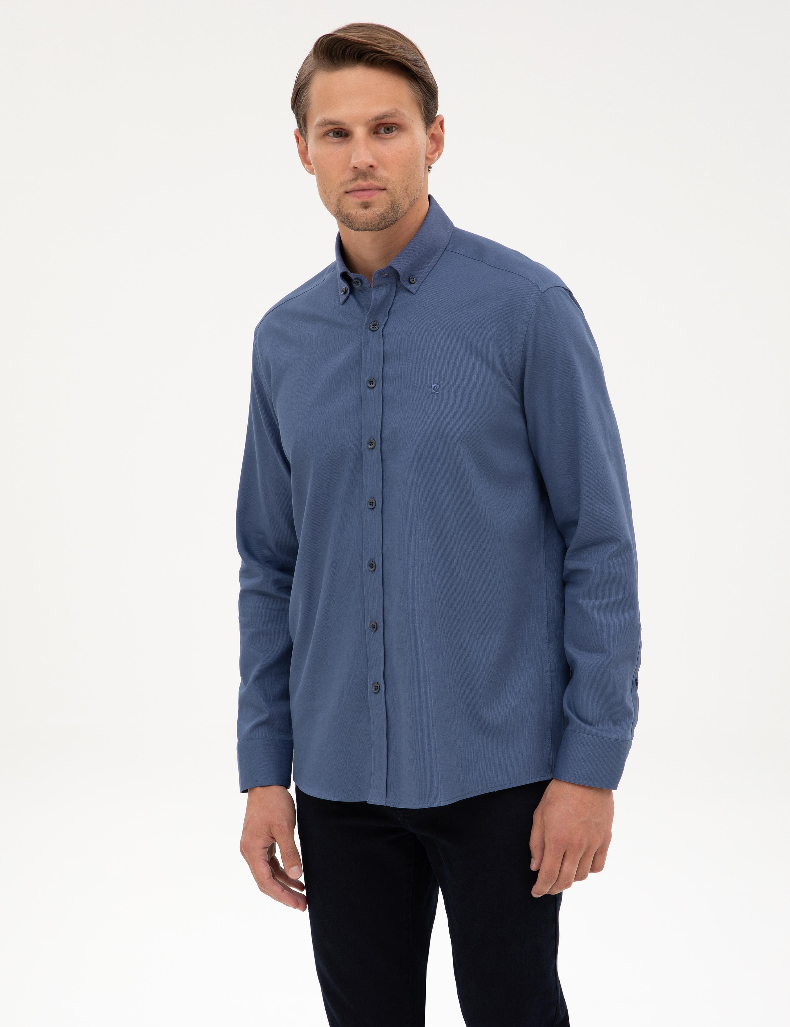 İndigo Regular Fit Uzun Kollu Gömlek