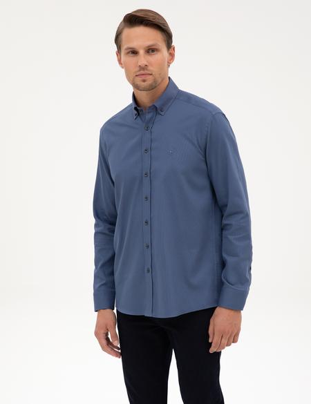 İndigo Regular Fit Uzun Kollu Gömlek - 50316736008