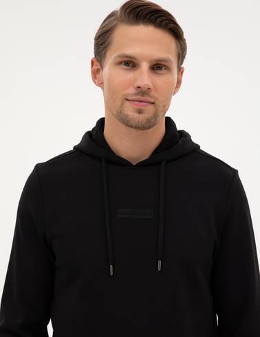 Siyah Regular Fit Sweatshirt