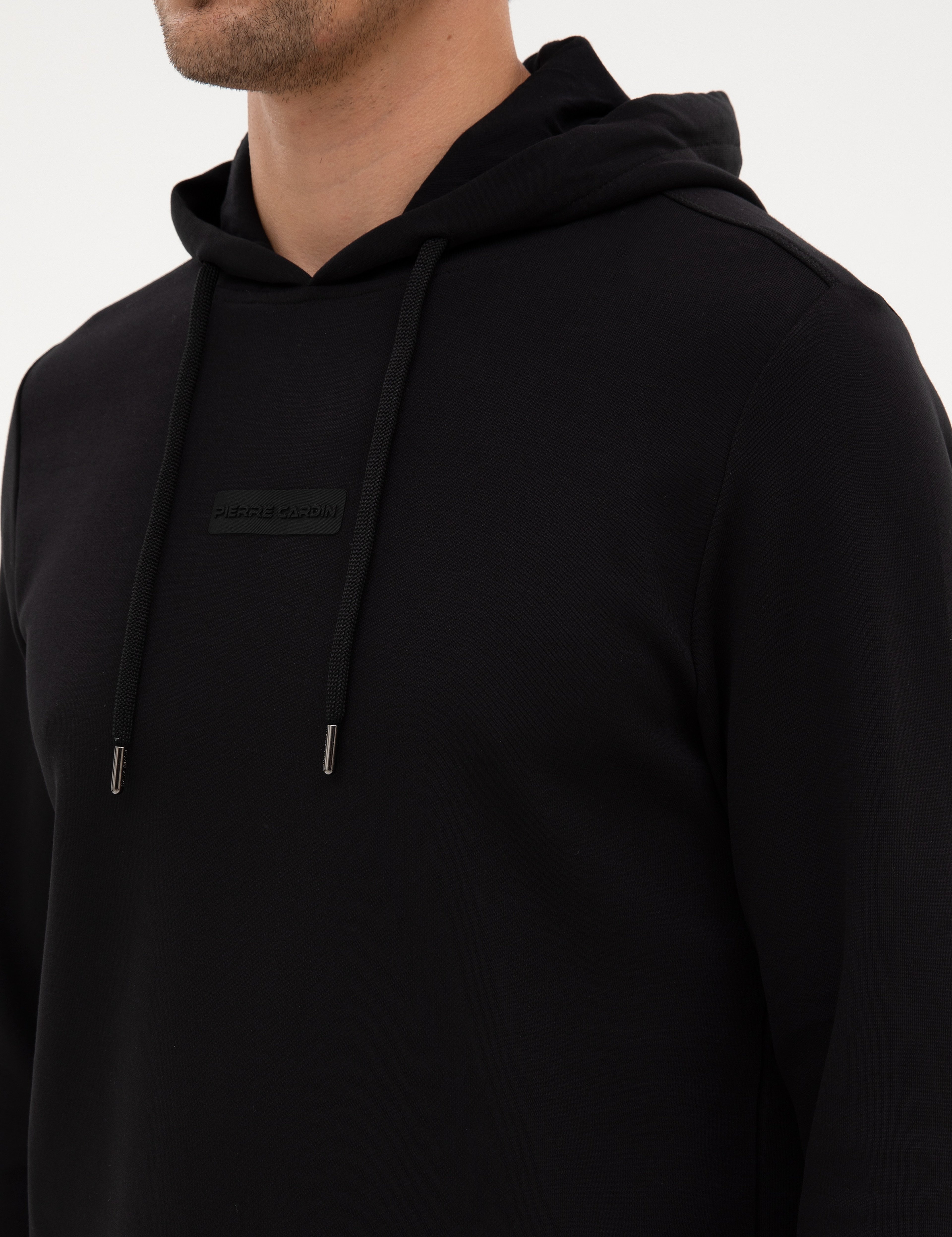 Siyah Regular Fit Sweatshirt - Image 7