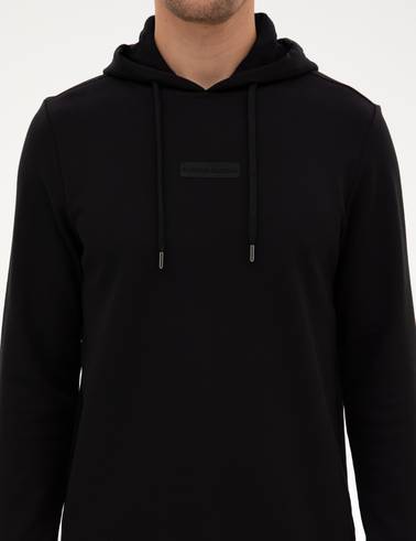 Siyah Regular Fit Sweatshirt