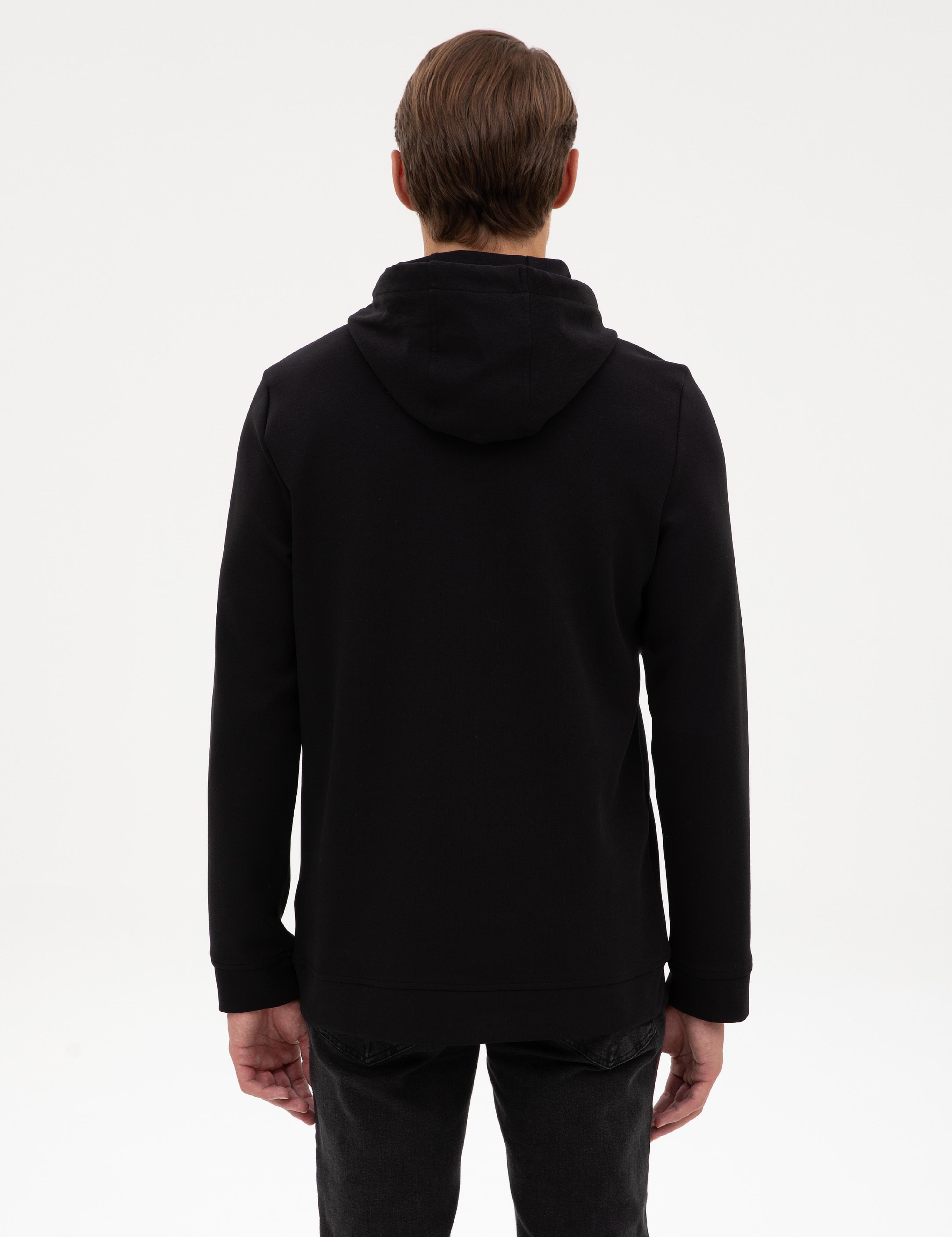 Siyah Regular Fit Sweatshirt